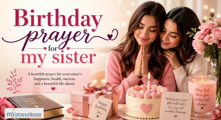 Birthday prayer for my sister
