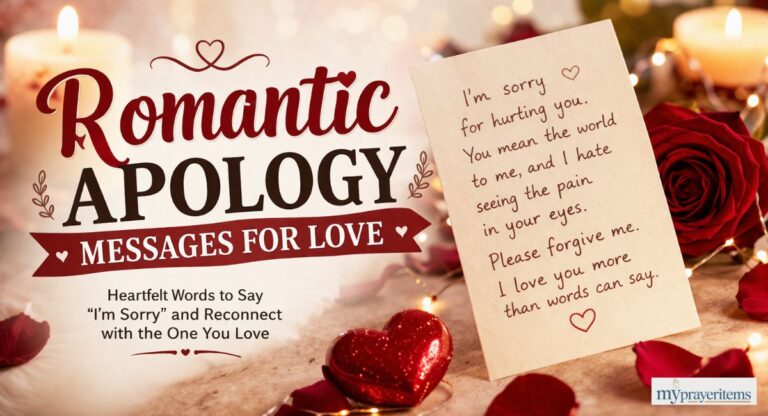 Romantic apology messages for love