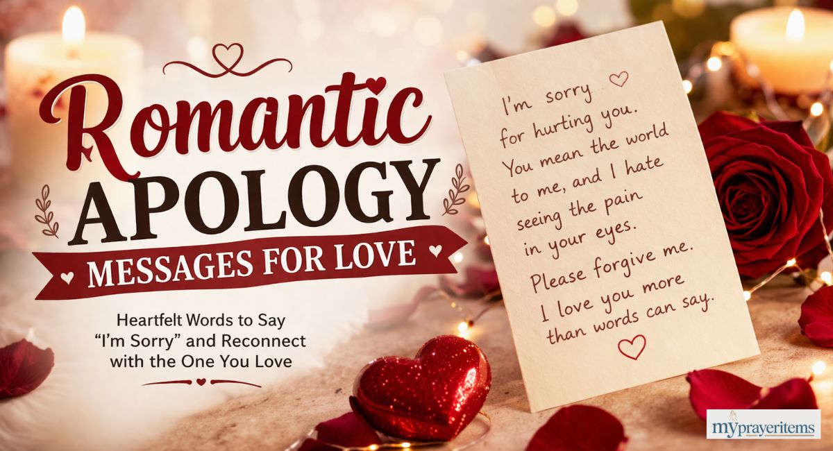 Romantic apology messages for love