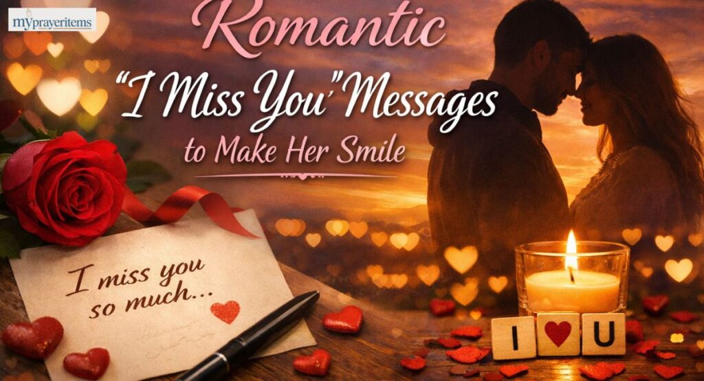 Romantic i miss you messages to make her smile