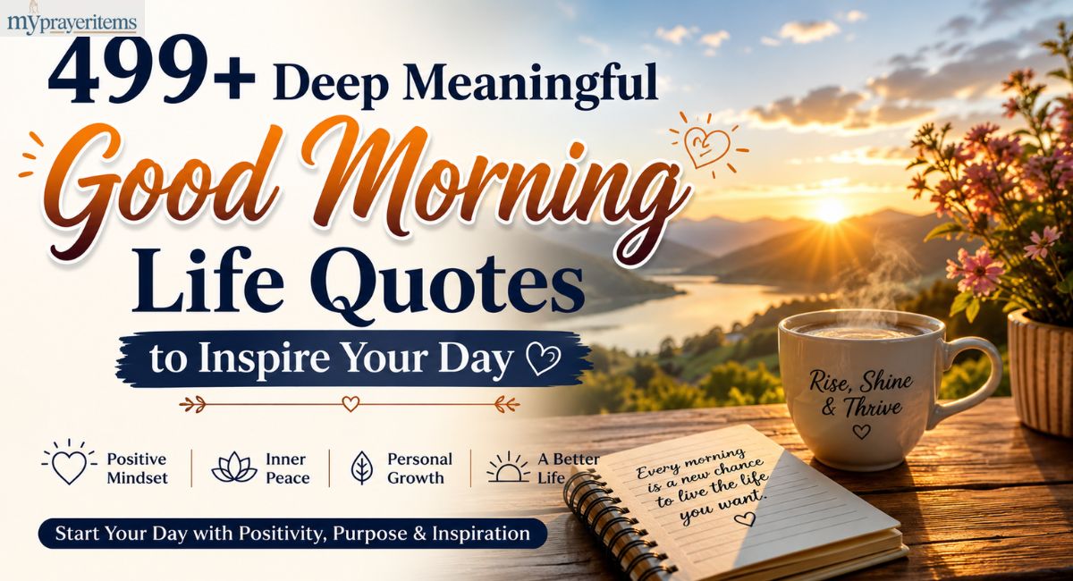 499+ Deep Meaningful Good Morning Life Quotes to Inspire Your Day